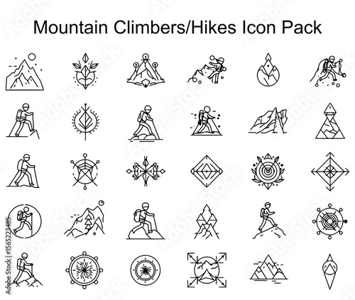 Mountain Climbers/Hikes Icon Pack