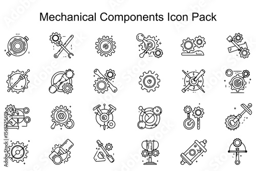 Mechanical Components Icon Pack