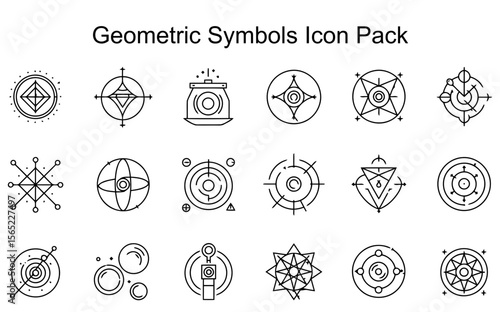 Geometric Symbols Icon Pack