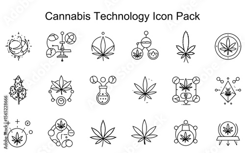 Cannabis Technology Icon Pack