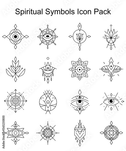 Spiritual Symbols Icon Pack