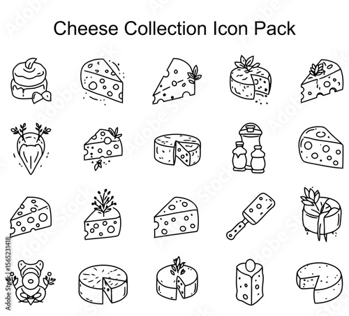 Cheese Collection Icon Pack