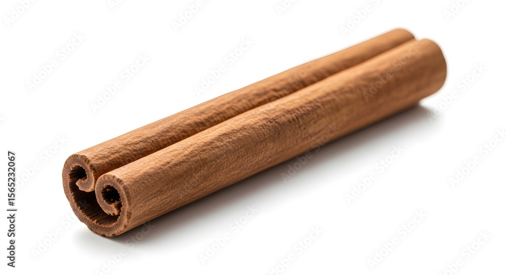 hern Aromatic Cinnamon Stick Isolated on White Background. Perfect Spice for Baking, Cooking, and Holiday Beverages. hern Aromatic Cinnamon Stick Isolated on White Background. Perfect Spice for Baking, Cooking, and Holiday Beverages.