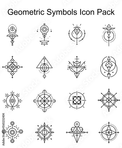 Geometric Symbols Icon Pack