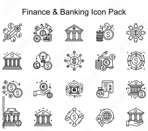 Finance & Banking Icon Set