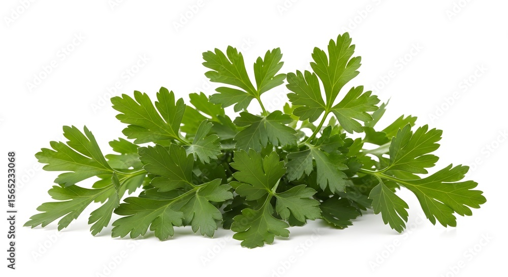 hern Fresh Green Parsley Herb Isolated on White Background for Cooking and Culinary Use hern Fresh Green Parsley Herb Isolated on White Background for Cooking and Culinary Use