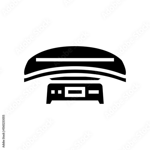 baby scale glyph icon vector illustration