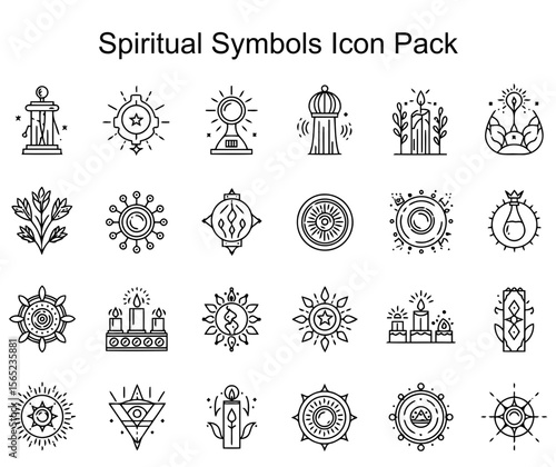 Spiritual Symbols Icon Pack