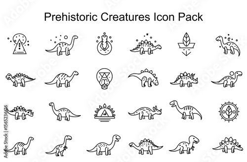 Prehistoric Creatures Icon Pack