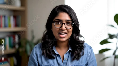 Indian, Asian vlogger making video on trending topics or recent news event 4k video