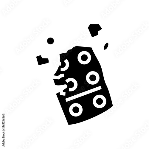 discarded medicine packaging glyph icon vector illustration