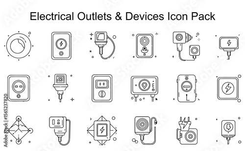 Electrical Outlets & Devices Icon Pack