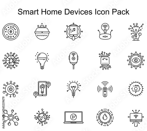 Smart Home Devices Icon Pack
