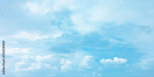 Blue sky and clouds with natural daylight panorama air background white image surface abstract design sunny fresh weather background