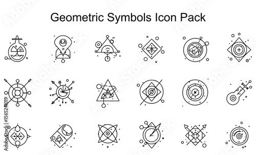 Geometric Symbols Icon Pack