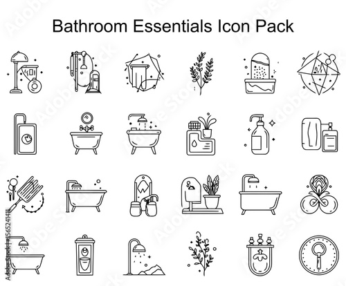Bathroom Essentials Icon Pack