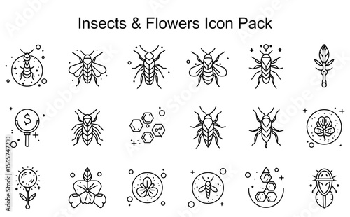 Insects & Flowers Icon Pack