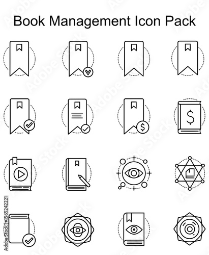 Book Management Icon Pack