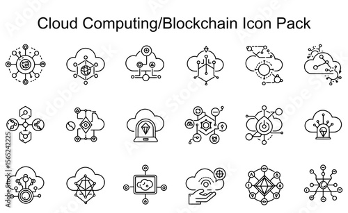 Cloud Computing/Blockchain Icon Pack
