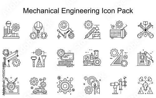 Mechanical Engineering Icon Pack
