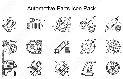 Automotive Parts Icon Pack