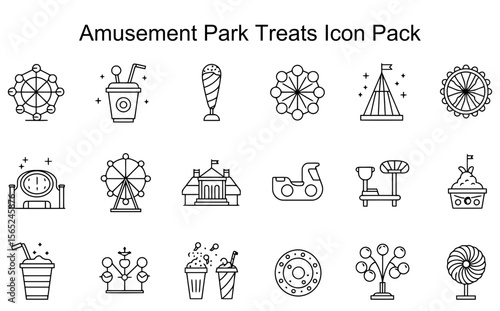 Amusement Park Treats Icon Pack