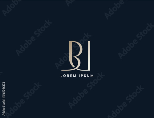 bu letter logo design, ub typography corporate business, ub initials
