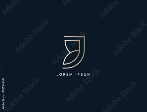jb letter minimalist line style logo design, bj typography for corporate business, jb initials