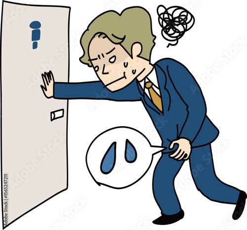 トイレに間に合わなかった男性