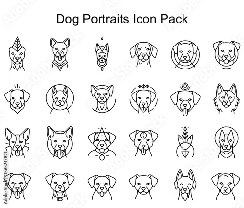 Dog Portraits Icon Pack