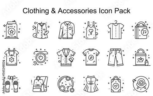 Clothing & Accessories Icon Pack