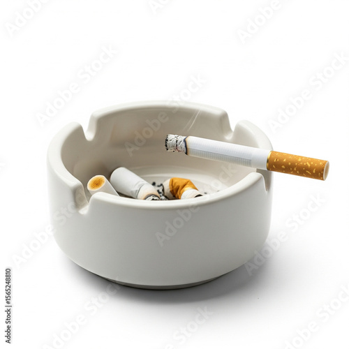 cigarette in ashtray
