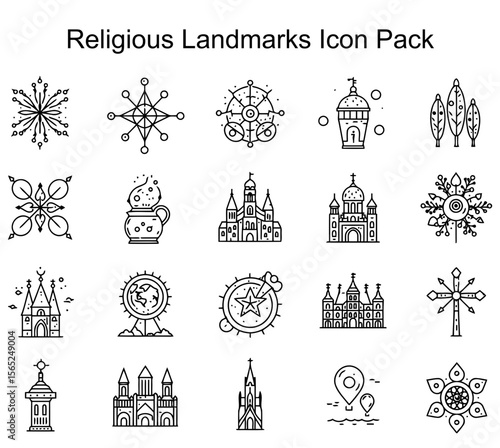 Religious Landmarks Icon Pack