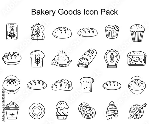Bakery Goods Icon Pack