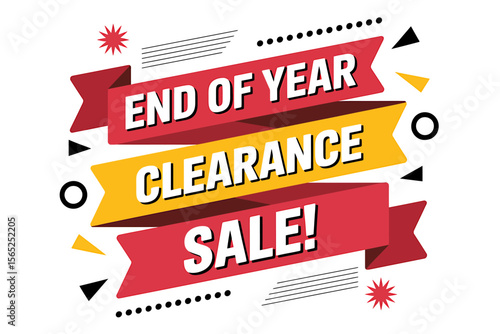 End of Year Clearance Sale!  Promotional Banner Design