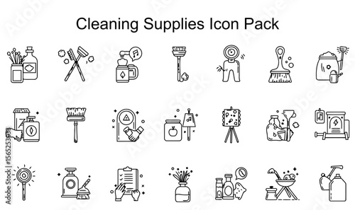 Cleaning Supplies Icon Pack