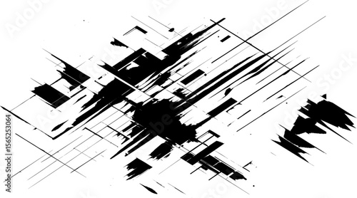 Vektor Design Element mit Linien und Mustern und Formen - Texturen mit Linien - Ebene Abstrakte Darstellung