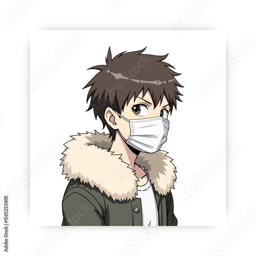 Art & Illustration Ai genarate anime handsome boy
