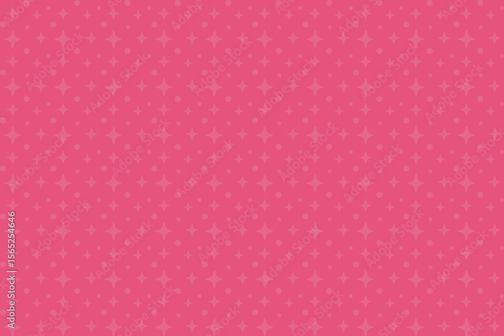 Seamless pink decorative pattern background with subtle sparkling elements in playful feminine style, birthday invitations, greeting cards, party decorations, and festive designs. Vector illustration.
