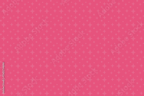 Seamless pink decorative pattern background with subtle sparkling elements in playful feminine style, birthday invitations, greeting cards, party decorations, and festive designs. Vector illustration.