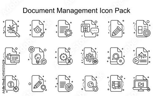 Document Management Icon Collection