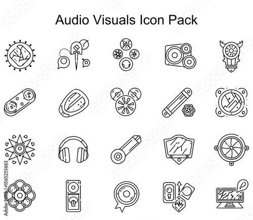 Audio Visuals Icon Pack