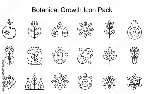 Botanical Growth Icon Pack