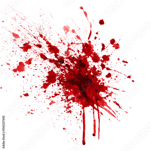 Blood splatter on dark background