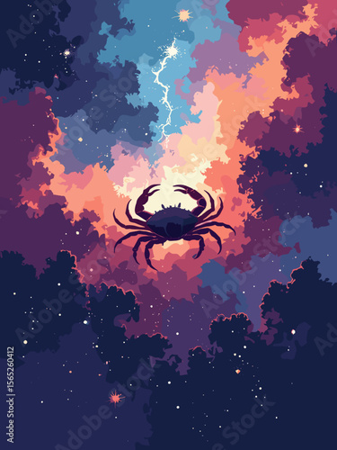 Crab Nebula (M1) expanding cloud of stellar debris in red-orange filaments, blue shockwaves, and dark core