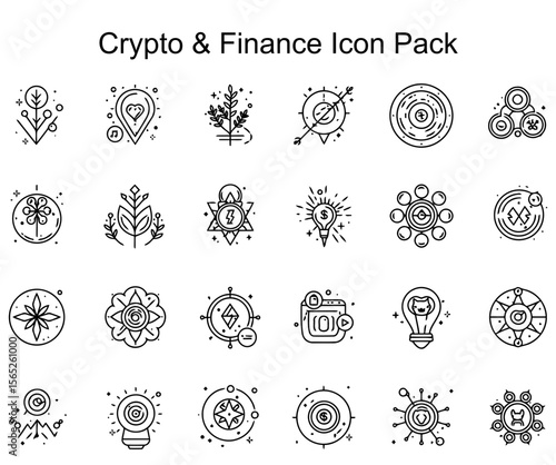 Crypto & Finance Icon Set