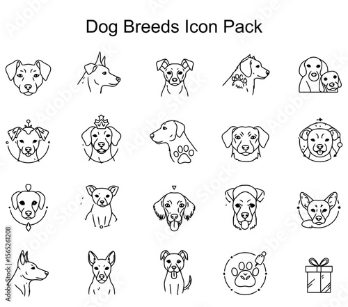 Dog Breeds Icon Pack