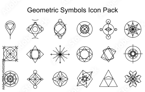 Geometric Symbols Icon Pack