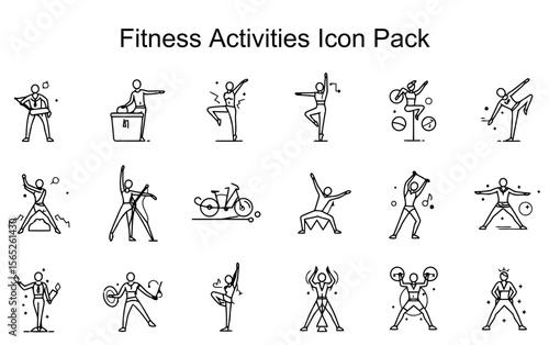 Fitness Activities Icon Pack