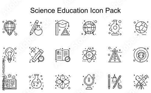 Science Education Icon Pack